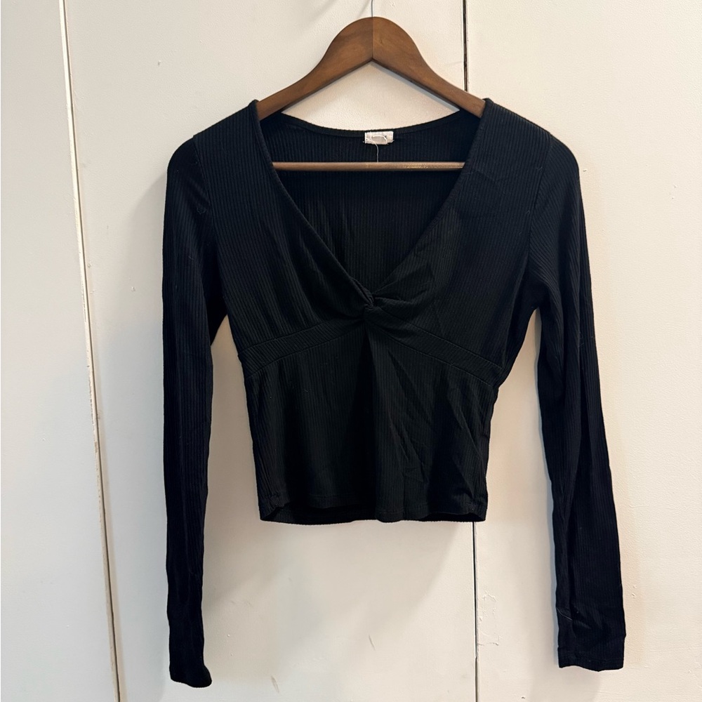 Garage Black Long Sleeve Women's Top